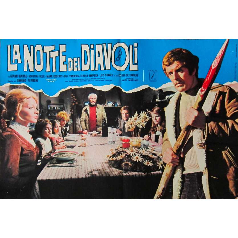NIGHT OF THE DEVILS Original Lobby Card N2 - 18x26 in. - 1972 - Giorgio Ferroni, Gianni Garko