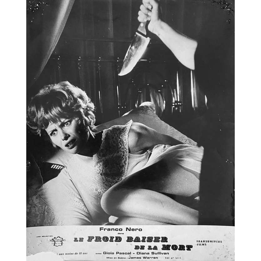 LE FROID BAISER DE LA MORT Photos de film x2 - 24x30 cm. - 1966 - Franco Nero, Mino Guerrini