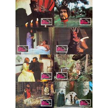 CURSE OF THE DEVIL Original Lobby Cards x8 - 9x12,5 in. - 1973 - Carlos Aured, Paul Naschy