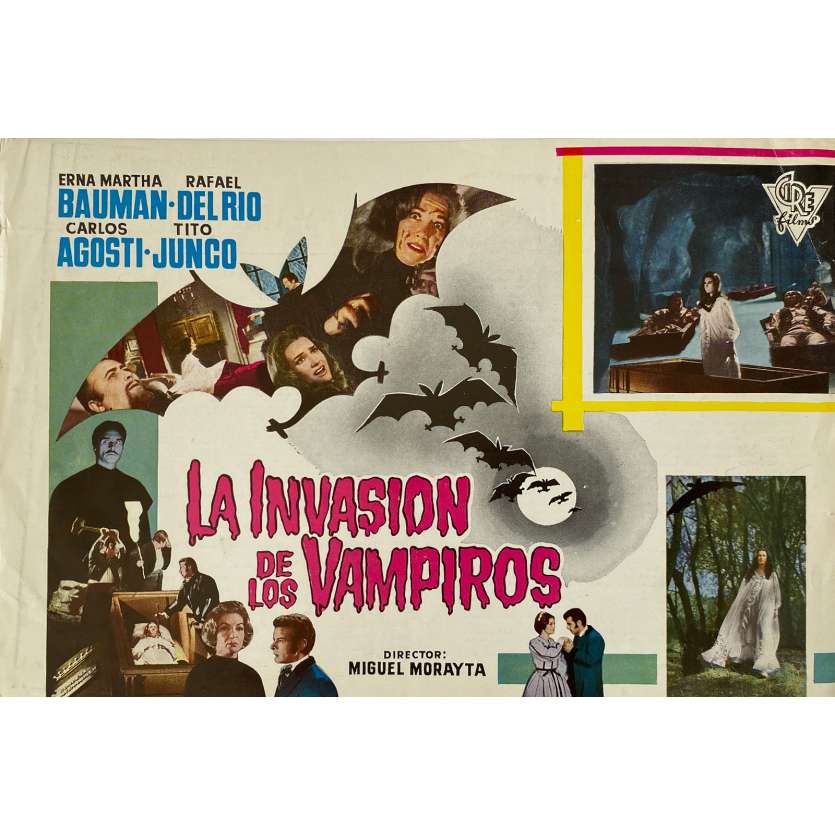 LA INVASION DE LOS VAMPIROS Synopsis 1p - 23x32 cm. - 1963 - Erna Martha Bauman, Miguel Morayta