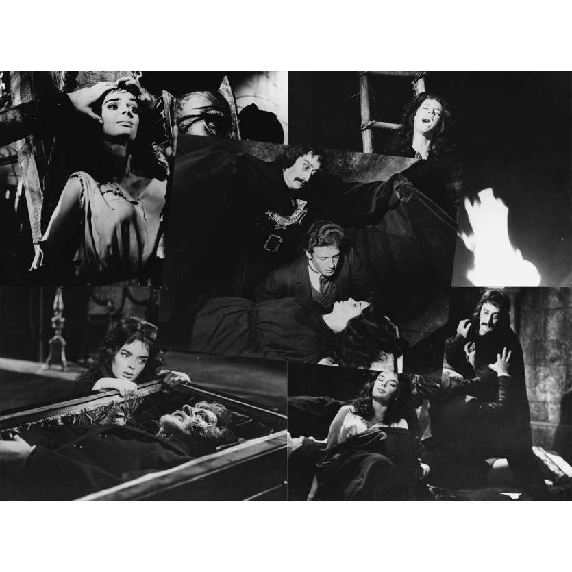 BLACK Sunday Original Movie Stills x5 - 7x9 in. - R1980 - Mario Bava, Barbara Steele