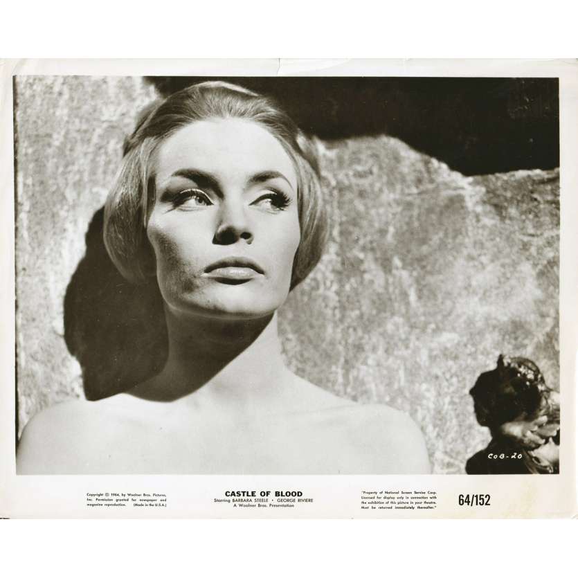 CASTLE OF BLOOD Original Movie Still  - 8x10 in. - 1964 - Antonio Margheriti , Barbara Steele