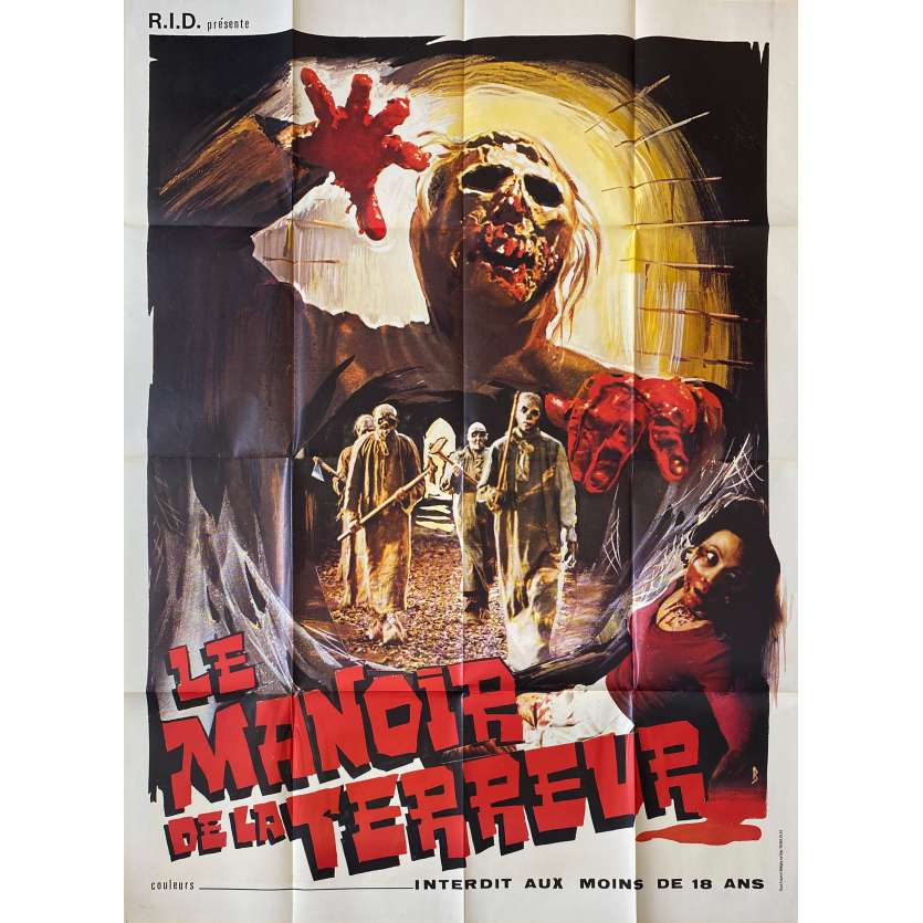 LE MANOIR DE LA TERREUR Affiche de film - 120x160 cm. - 1963 - Gérard Tichy, Alberto De Martino