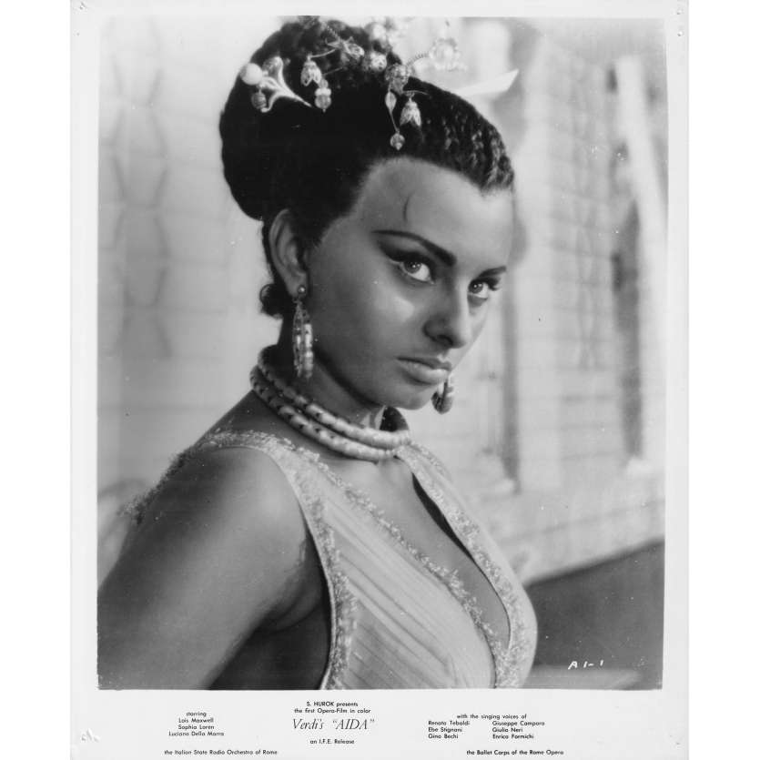 AIDA Original Movie Still AI-1 - 8x10 in. - 1953 - Clemente Fracassi, Sophia Loren