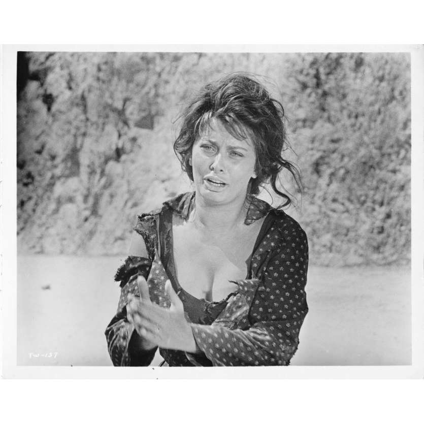 LA CIOCIARA Photo de presse TW-137 - 20x25 cm. - 1960 - Sophia Loren, Jean-Paul Belmondo, Vittorio De Sica