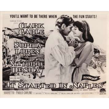 IT STARTED IN NAPLES Original Movie Still- 8x10 in. - 1960 - Melville Shavelson, Clark Gable, Sophia Loren