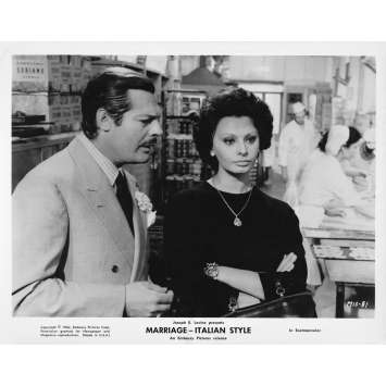 MARRIAGE ITALIAN STYLE Original Movie Still MIS-81 - 8x10 in. - 1964 - Vittorio De Sica, Sophia Loren, Marcello Mastroianni