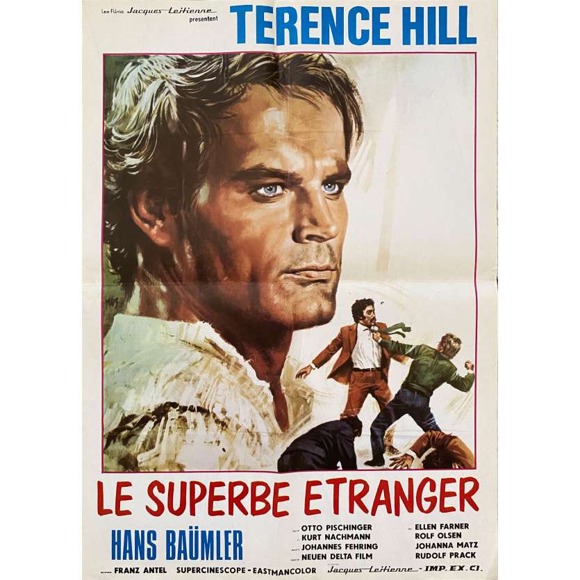 LE SUPERBE ETRANGER Affiche de film- 50x70 cm. - 1965 - Terence Hill , Franz Antel