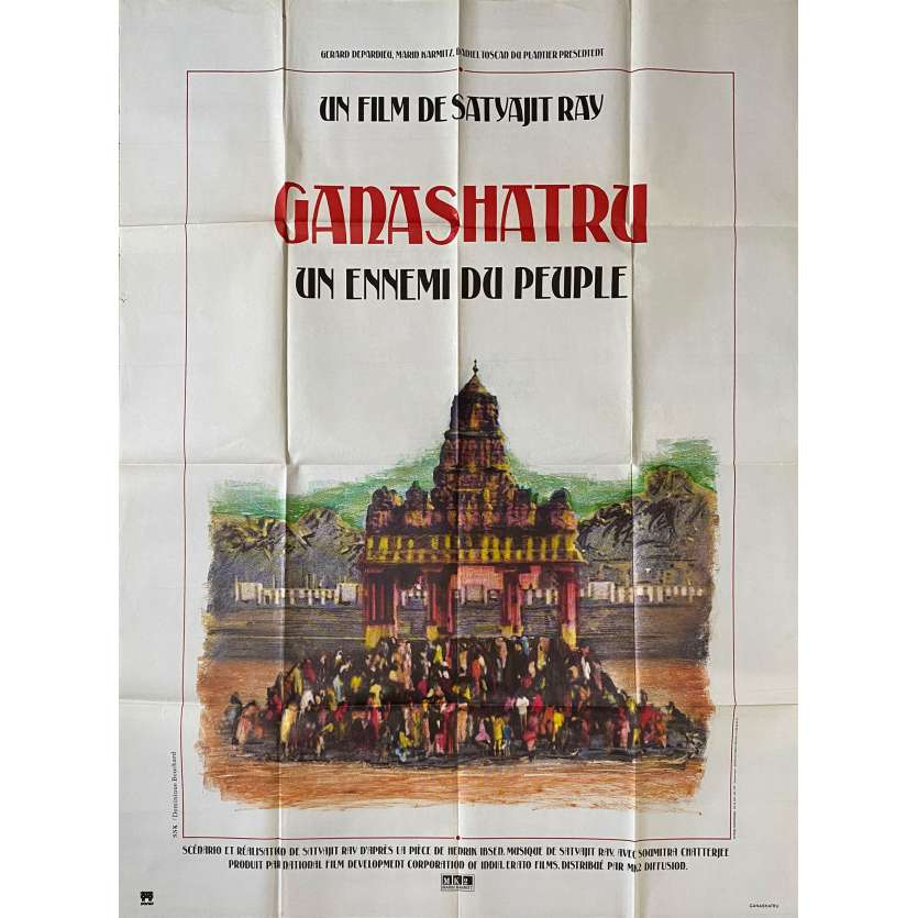 GANASHATRU UN ENNEMI DU PEUPLE Affiche de film- 120x160 cm. - 1989 - Soumitra Chatterjee, Satyajit Ray