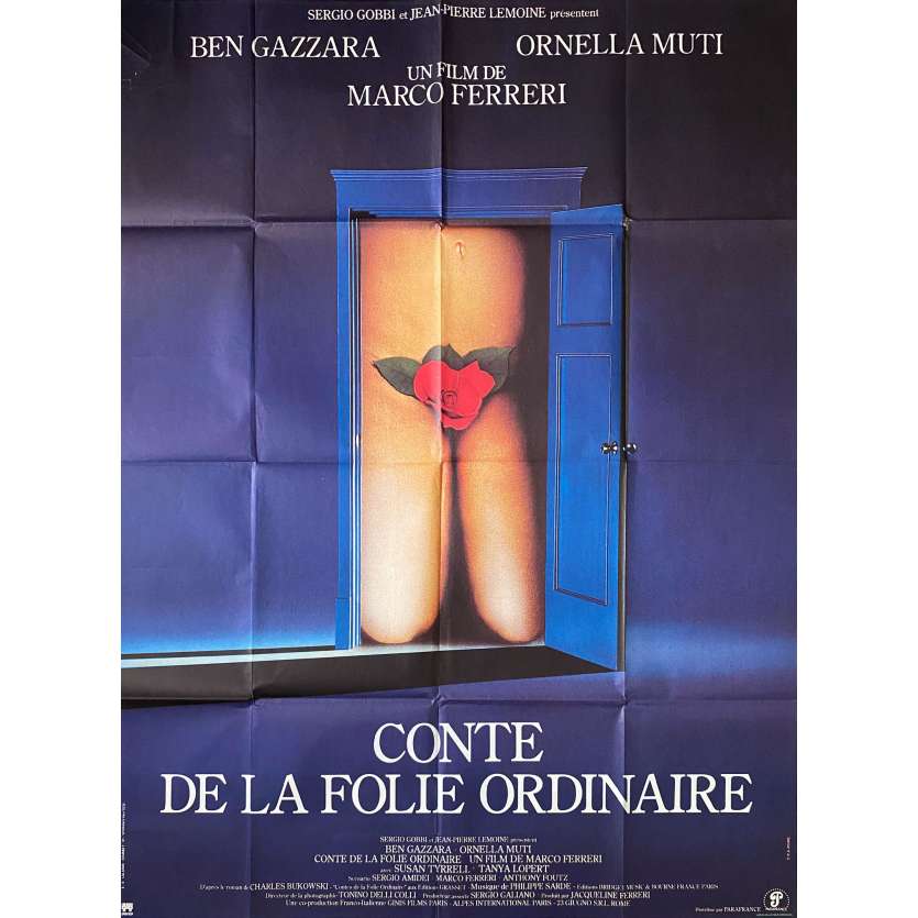 STORIE DI ORDINARIA FOLIA Original Movie Poster- 47x63 in. - 1981 - Marco Ferreri, Ben Gazzara, Ornella Muti