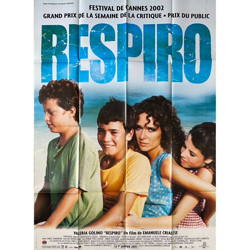 RESPIRO Affiche de film- 120x160 cm. - 2002 - Valeria Golino, Emanuele Crialese