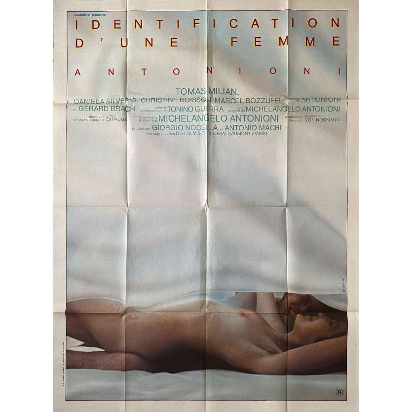IDENTIFICATION OF A WOMAN Original Movie Poster- 47x63 in. - 1982 - Michelangelo Antonioni, Tomas Milian