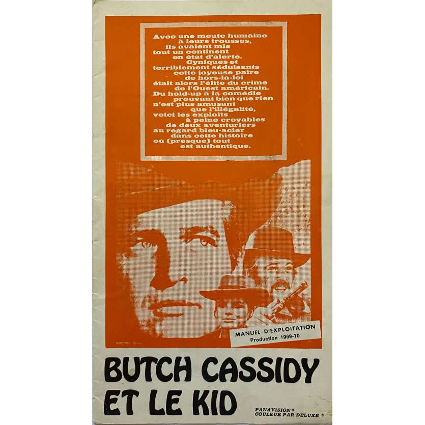 BUTCH CASSIDY ET LE KID Dossier de presse- 16x25 cm. - 1969 - Paul Newman, Robert Redford, George Roy Hill