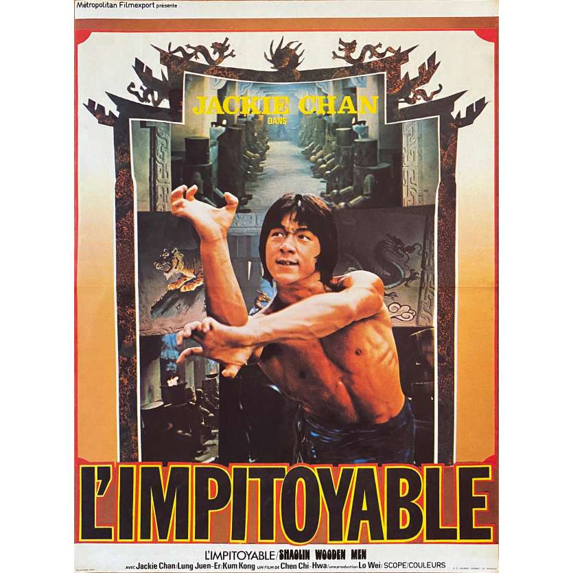 L'IMPITOYABLE Affiche de film- 40x60 cm. - 1976 - Jackie Chan, Chi-Hwa Chen
