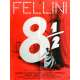 HUIT ET DEMI Affiche de film  60x80 cm - 1963 - Marcello Mastroianni, Federico Fellini
