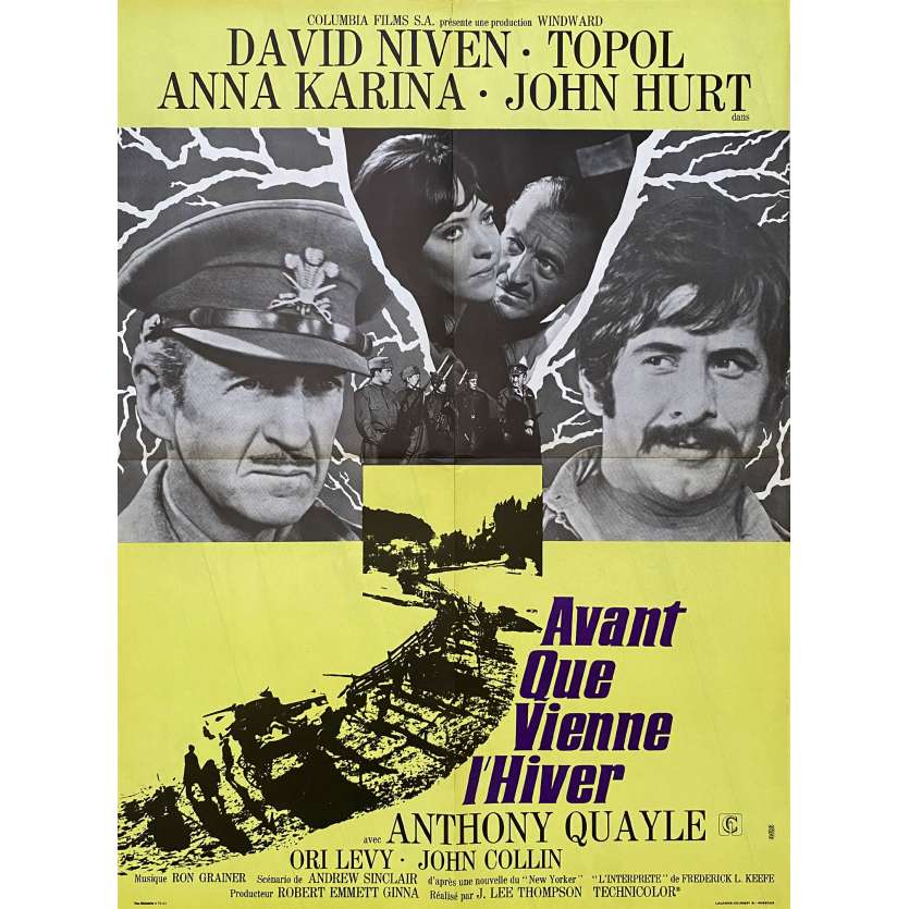 AVANT QUE VIENNE L'HIVER Affiche de film- 60x80 cm. - 1968 - David Niven, J. Lee Thompson