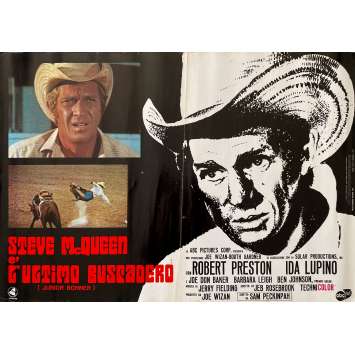JUNIOR BOONER Affiche de film- 46x64 cm. - 1972 - Steve McQueen, Sam Peckinpah