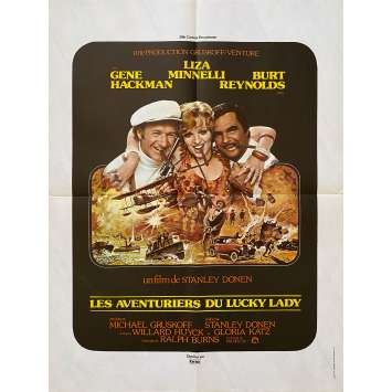 LUCKY LADY Original Movie Poster- 23x32 in. - 1975 - Stanley Donen, Gene Hackman, Liza Minelli