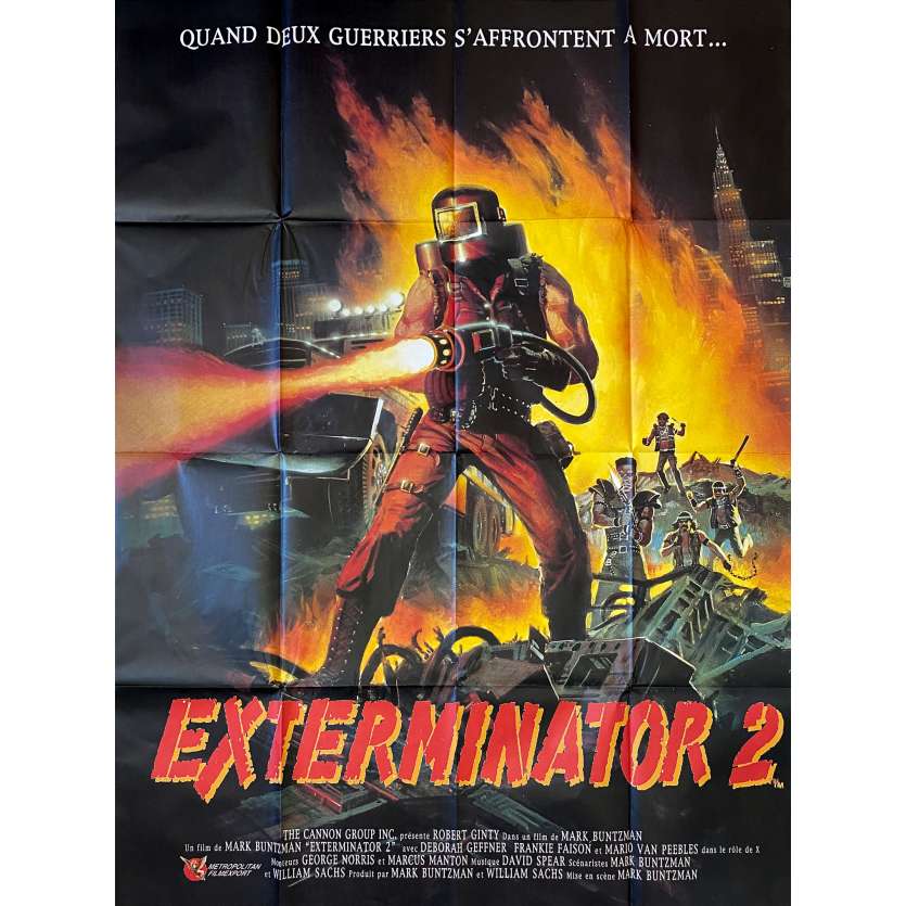 EXTERMINATOR 2 Affiche de film- 120x160 cm. - 1984 - Robert Ginty, Mark Buntzman