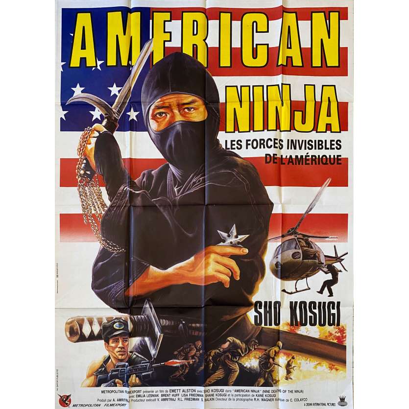AMERICAN NINJA Affiche de film- 120x160 cm. - 1985 - Sho Kosugi, Emmett Alston