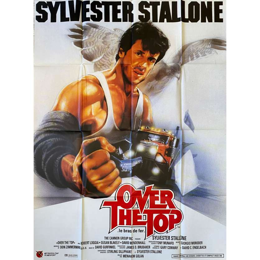 OVER THE TOP Affiche de film- 120x160 cm. - 1987 - Sylvester Stallone, Menahem Golan
