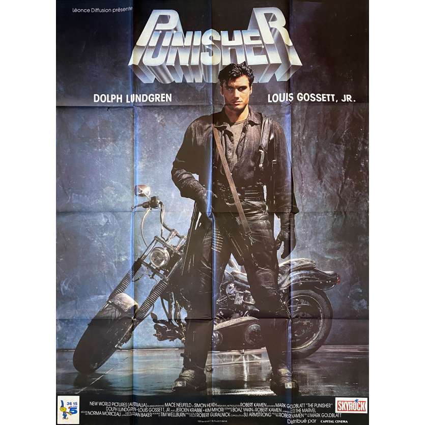 PUNISHER Affiche de film- 120x160 cm. - 1989 - Dolph Lundgren, Mark Goldblatt