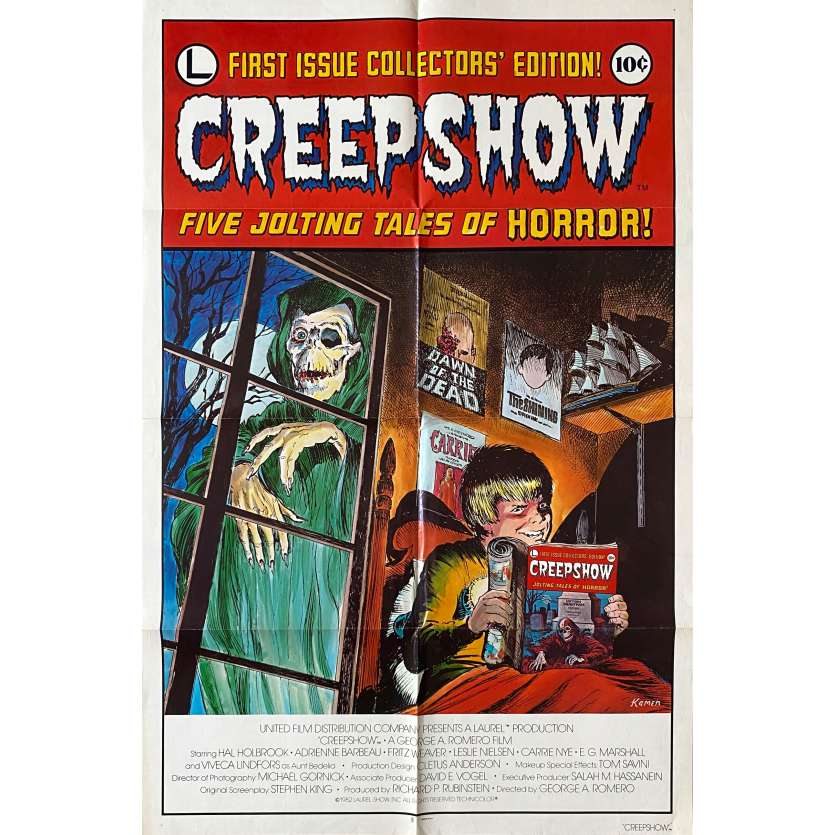 CREEPSHOW Affiche de film- 69x102 cm. - 1982 - Leslie Nielsen, George A. Romero