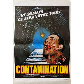 CONTAMINATION Original Movie Poster- 15x21 in. - 1980 - Luigi Cozzi, Ian McCulloch