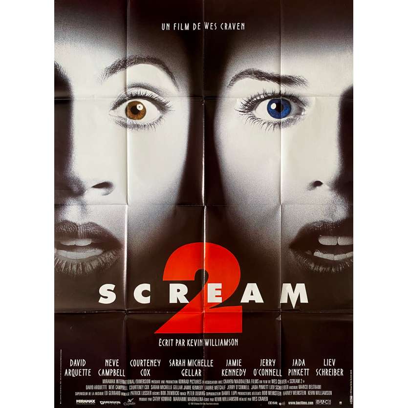 SCREAM 2 Affiche de film- 120x160 cm. - 1997 - Neve Campbell, Wes Craven