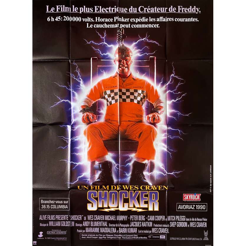 SHOCKER Affiche de film- 120x160 cm. - 1989 - Mitch Pileggi, Wes Craven