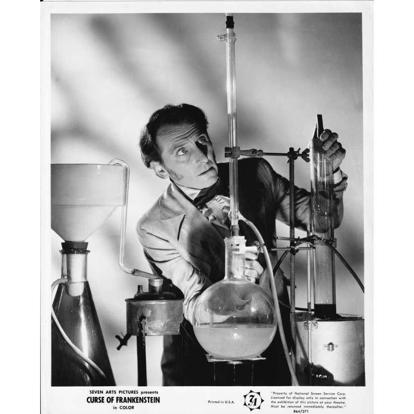 THE CURSE OF FRANKENSTEIN Original Movie Still FP-1A - 8x10 in. - R1970 - Terence Fisher, Peter Cushing