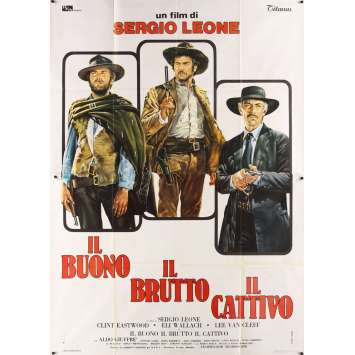 GOOD, THE BAD & THE UGLY Italian 2p R69 Clint Eastwood, Lee Van Cleef, cool Casaro art! GOOD, THE BAD & THE UGLY Italian 2p R69 Clint Eastwood, Lee Van Cleef, cool Casaro art!