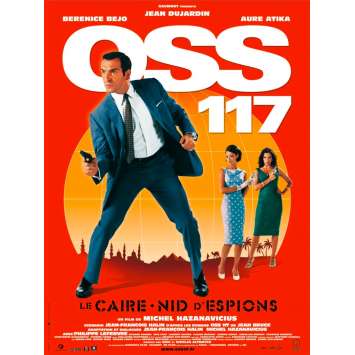 OSS 117 NID D'ESPIONS Original Movie Poster- 15x21 in. - 2006 - Michel Hazanavicius, Jean Dujardn