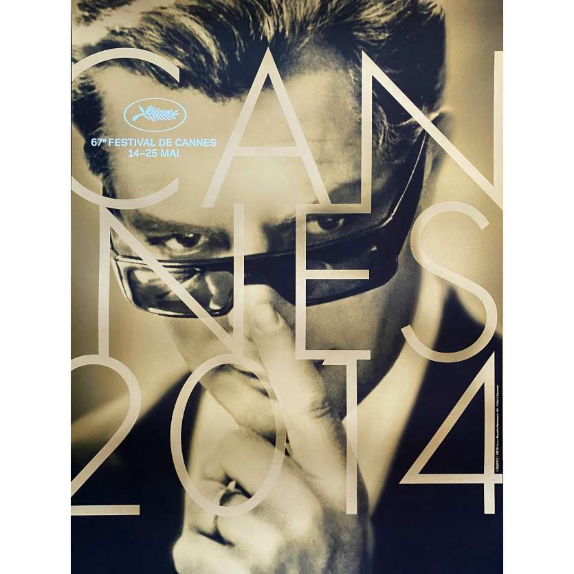 FESTIVAL DE CANNES 2014 Affiche de film- 60x80 cm. - 2014 - Marcello Mastroianni, Federico Fellini