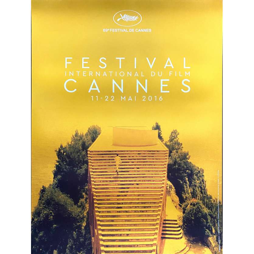 CANNES FESTIVAL 2016 Original Movie Poster- 23x32 in. - 2016 - Jean-Luc Godard, Michel Picolli