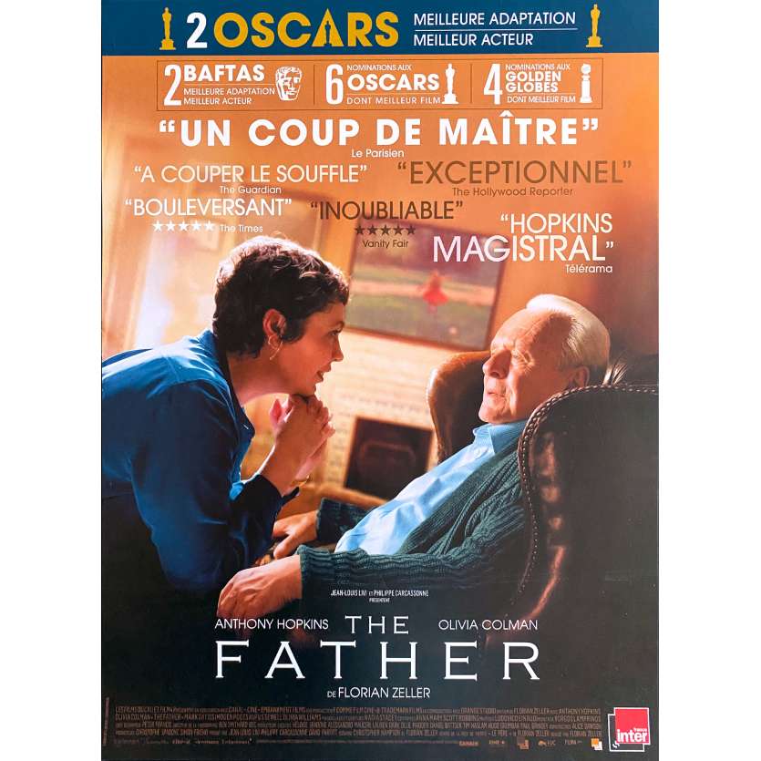 THE FATHER Affiche de film- 40x60 cm. - 2020 - Anthony Hopkins, Olivia Colman, Florian Zeller