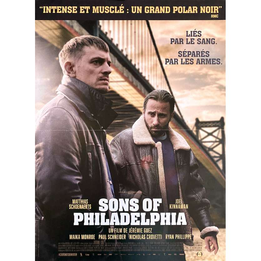 SONS OF PHILADELPHIA Affiche de film- 40x60 cm. - 2020 - Matthias Schoenaerts, Jérémie Guez