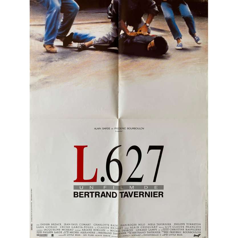 L627 Original Movie Poster- 23x32 in. - 1992 - Bertrand Tavernier, Didier Bezace