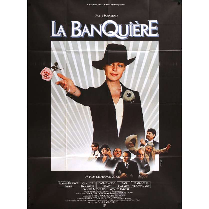 LA BANQUIERE Affiche de film- 120x160 cm. - 1980 - Romy Schneider, Francis Girod