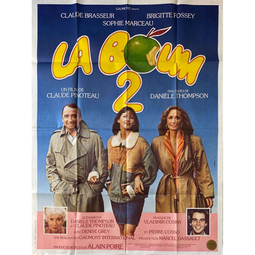 LA BOUM 2 Affiche de film- 120x160 cm. - 1982 - Sophie Marceau, Claude Pinoteau