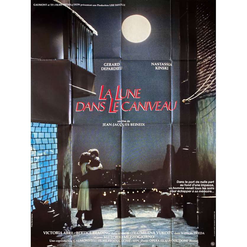 LA LUNE DANS LE CANIVEAU Affiche de film- 120x160 cm. - 1983 - Gérard Depardieu, Jean-Jacques Beineix