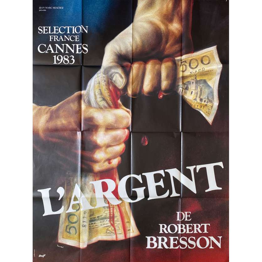 L'ARGENT Affiche de film- 120x160 cm. - 1983 - Christian Patey, Robert Bresson