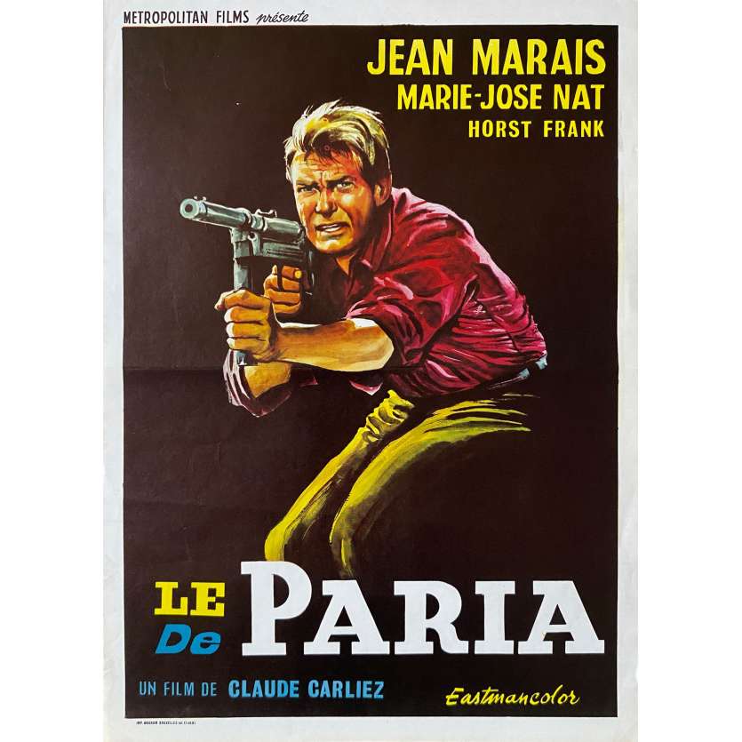 LE PARIA Affiche de film- 35x55 cm. - 1969 - Jean Marais, Claude Carliez