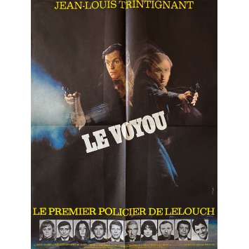 THE CROOK Original Movie Poster- 23x32 in. - 1970 - Claude Lelouch, Jean-Louis Trintignant