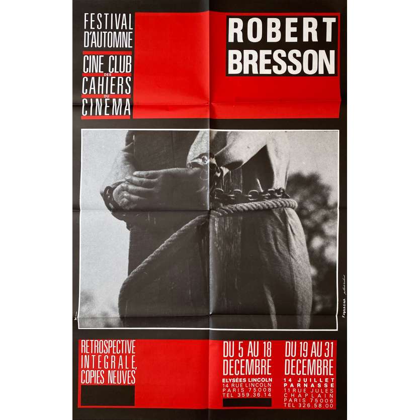 ROBERT BRESSON Original Movie Poster- 32x47 in. - 1970 - 0, 0