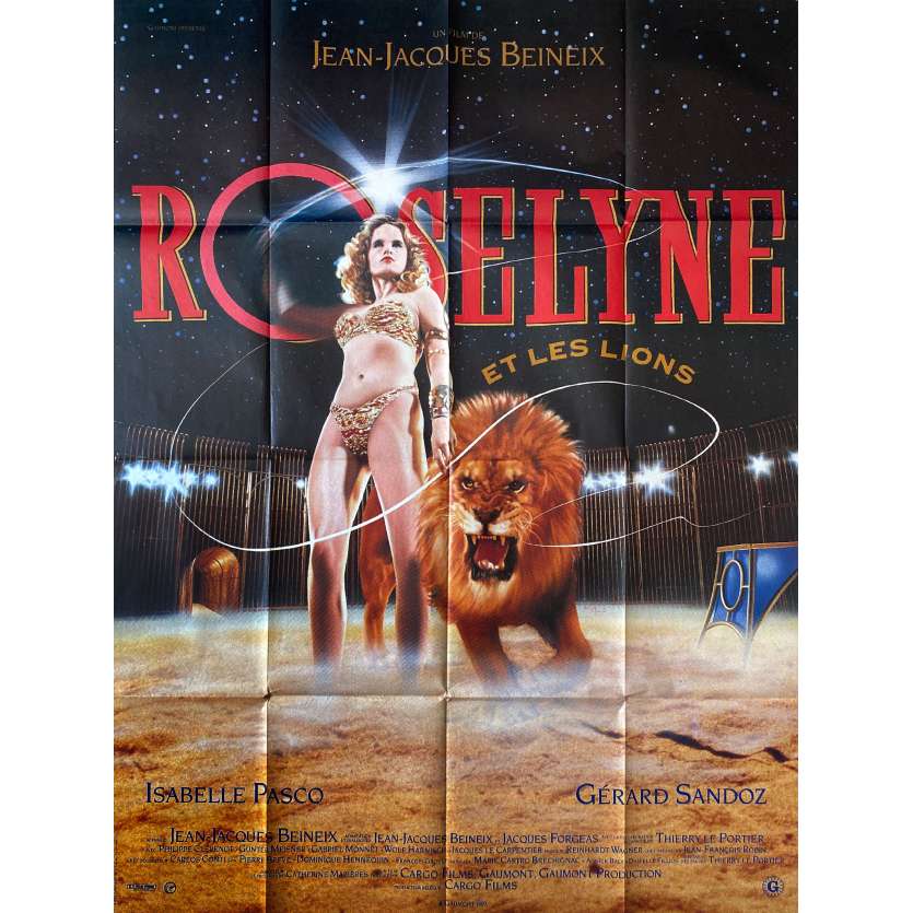 ROSELYNE AND THE LIONS Original Movie Poster- 47x63 in. - 1989 - Jean-Jacques Beineix, Isabelle Pasco