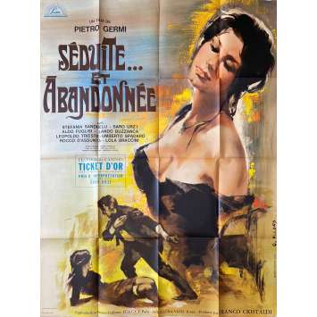 SEDUCED AND ABANDONNED Original Movie Poster- 47x63 in. - 1964 - Pietro Germi, Stefania Sandrelli