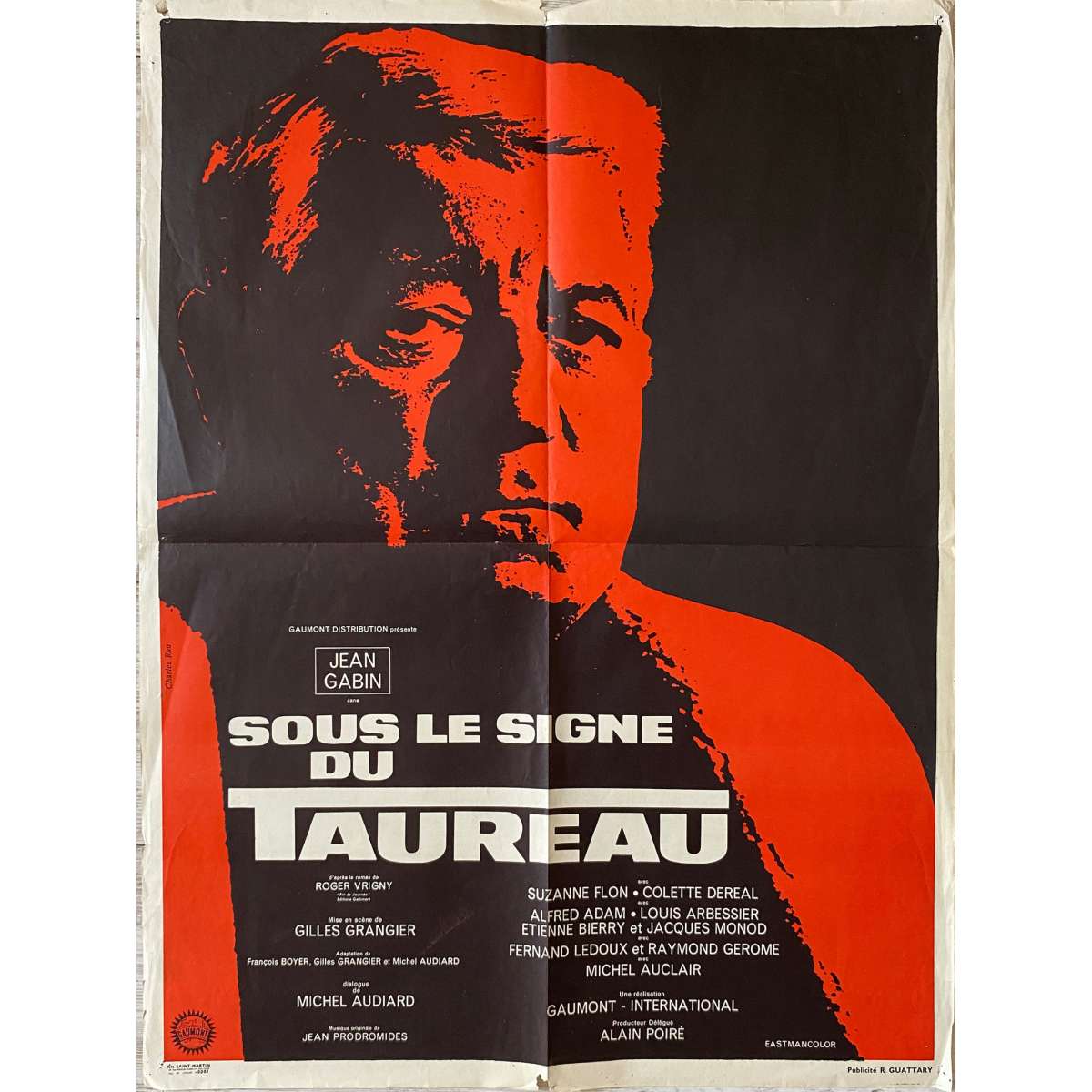 Sous Le Signe Du Taureau Film Complet Affiche de cinéma française de SOUS LE SIGNE DU TAUREAU - 60x80 cm.