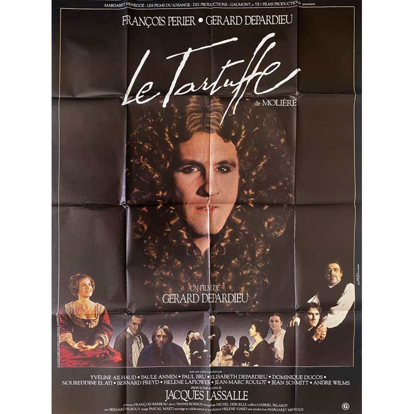 TARTUFFE Original Movie Poster- 47x63 in. - 1984 - Gérard Depardieu, François Perrier