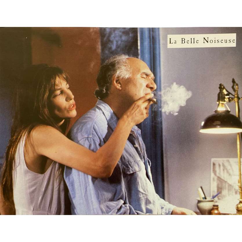 LA BELLE NOISEUSE Original Lobby Card N02 - 9x12 in. - 1991 - Jacques Rivette, Emmanuelle Beart